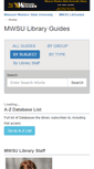 Mobile Screenshot of libguides.missouriwestern.edu